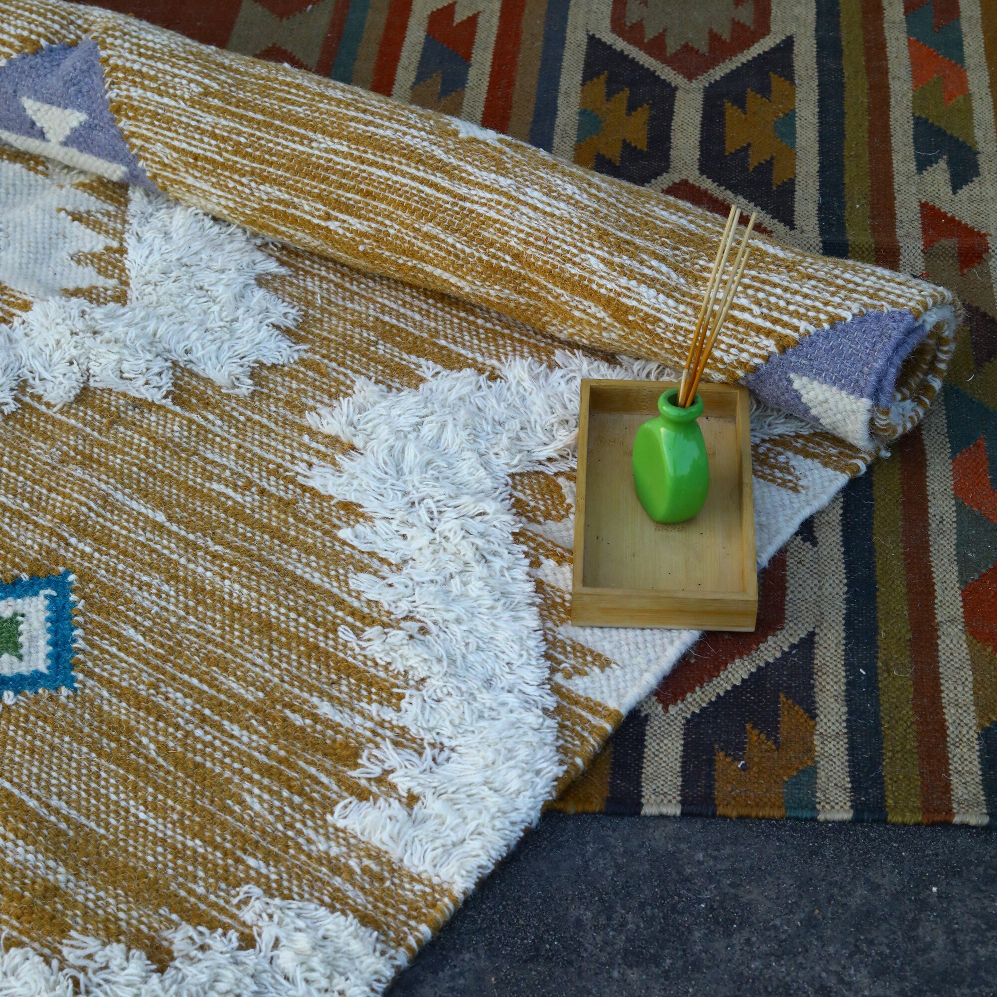 Soft Step Handwoven Wool Rug - Image 6