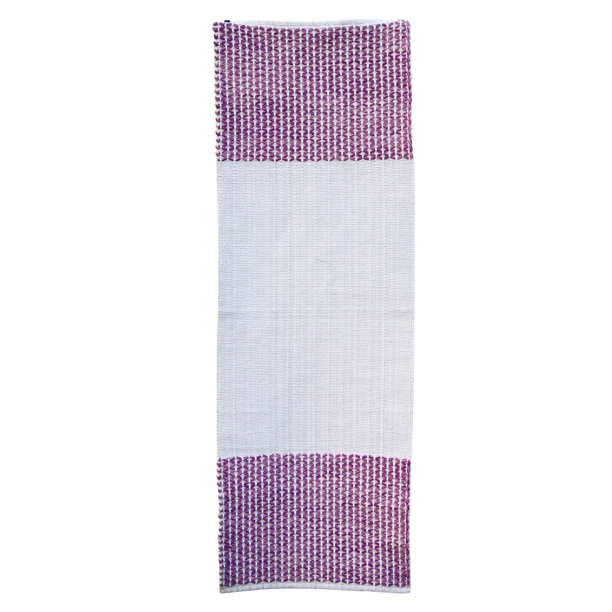 LuxeComfort Hand loomed Cotton Yoga Mat In Solid Dyed - Image 2