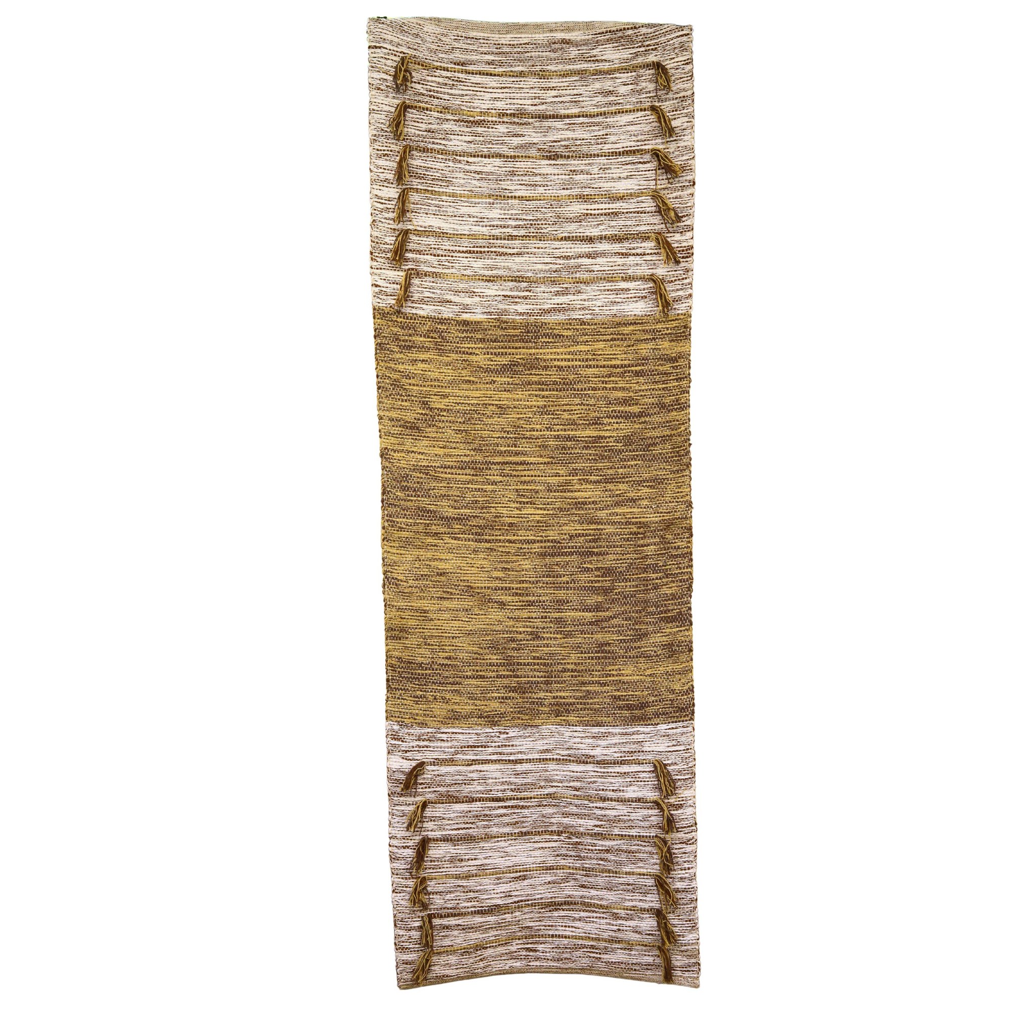 Desert Glow Handloom Hand loomed Cotton Yoga Mat In Solid Dyed - Image 2