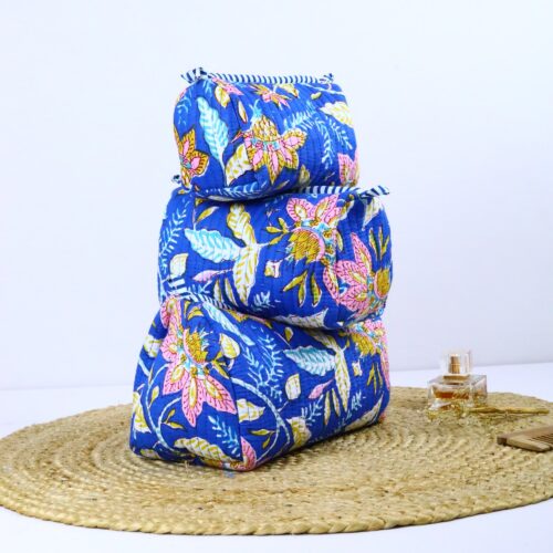 Glow Craze Beauty Bag Screen Printed Set Of 3 Toiletry Pouches