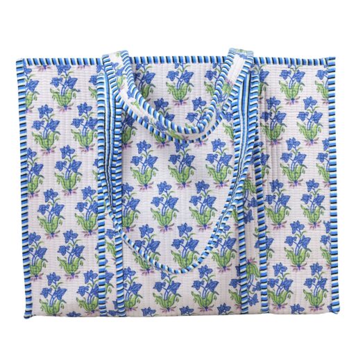 GlowWave Everyday Screen Print Cotton Quilted Tote Bag