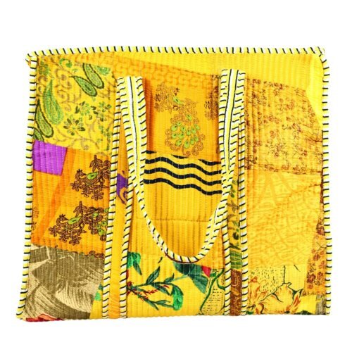 Patchwork Heritage Screen Printed Cotton Tote Bag