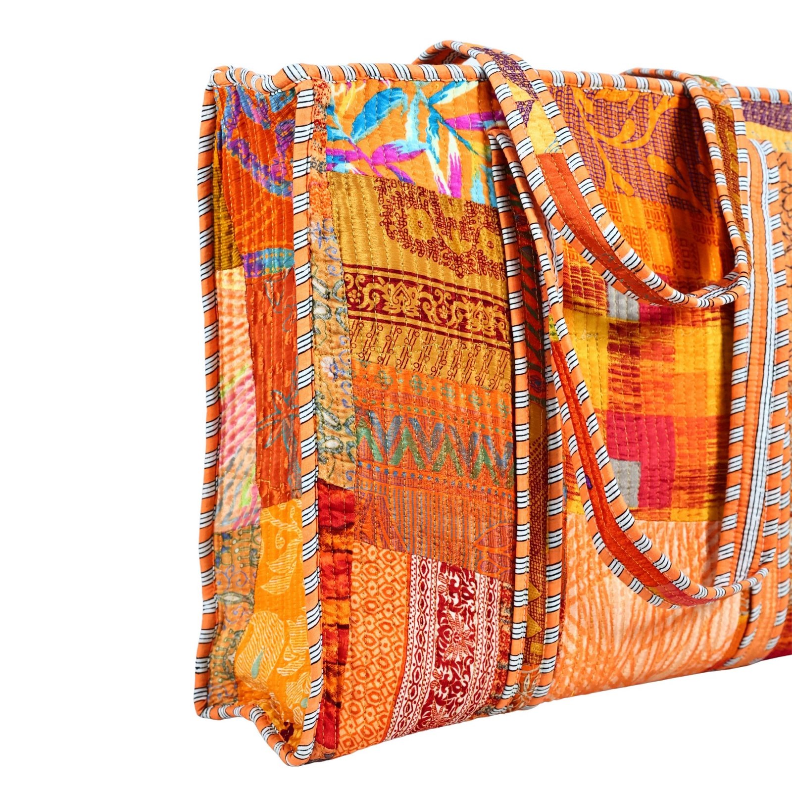 Rangrez Patch Tote Screen Printed Cotton Tote Bag - Image 4