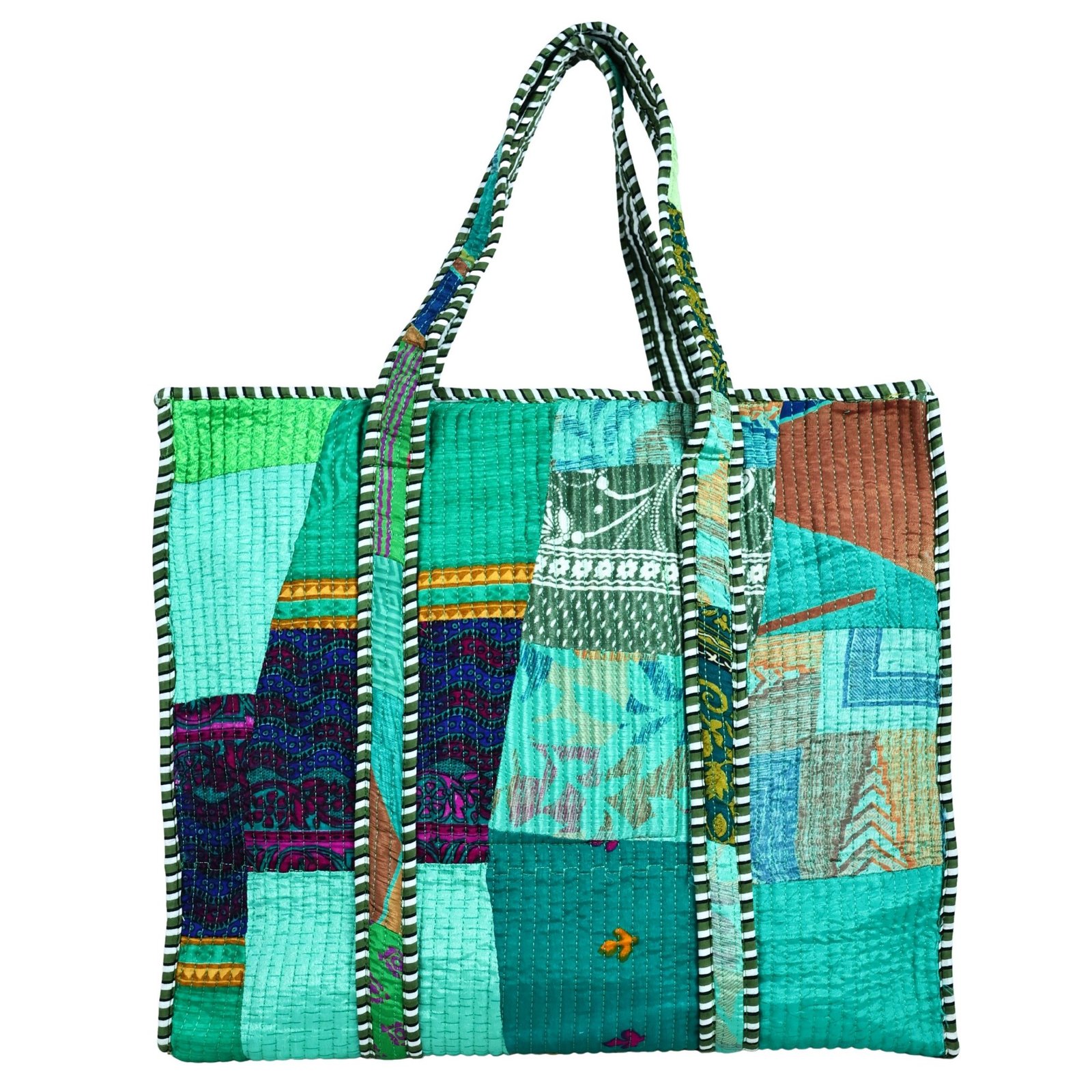 Kalaakriti Patch Tote Screen Printed Cotton Tote Bag - Image 5