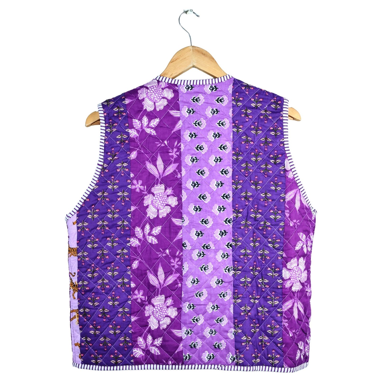 Classic Patchwork Style Cotton Quilted Jacket For Outgoing - Image 3
