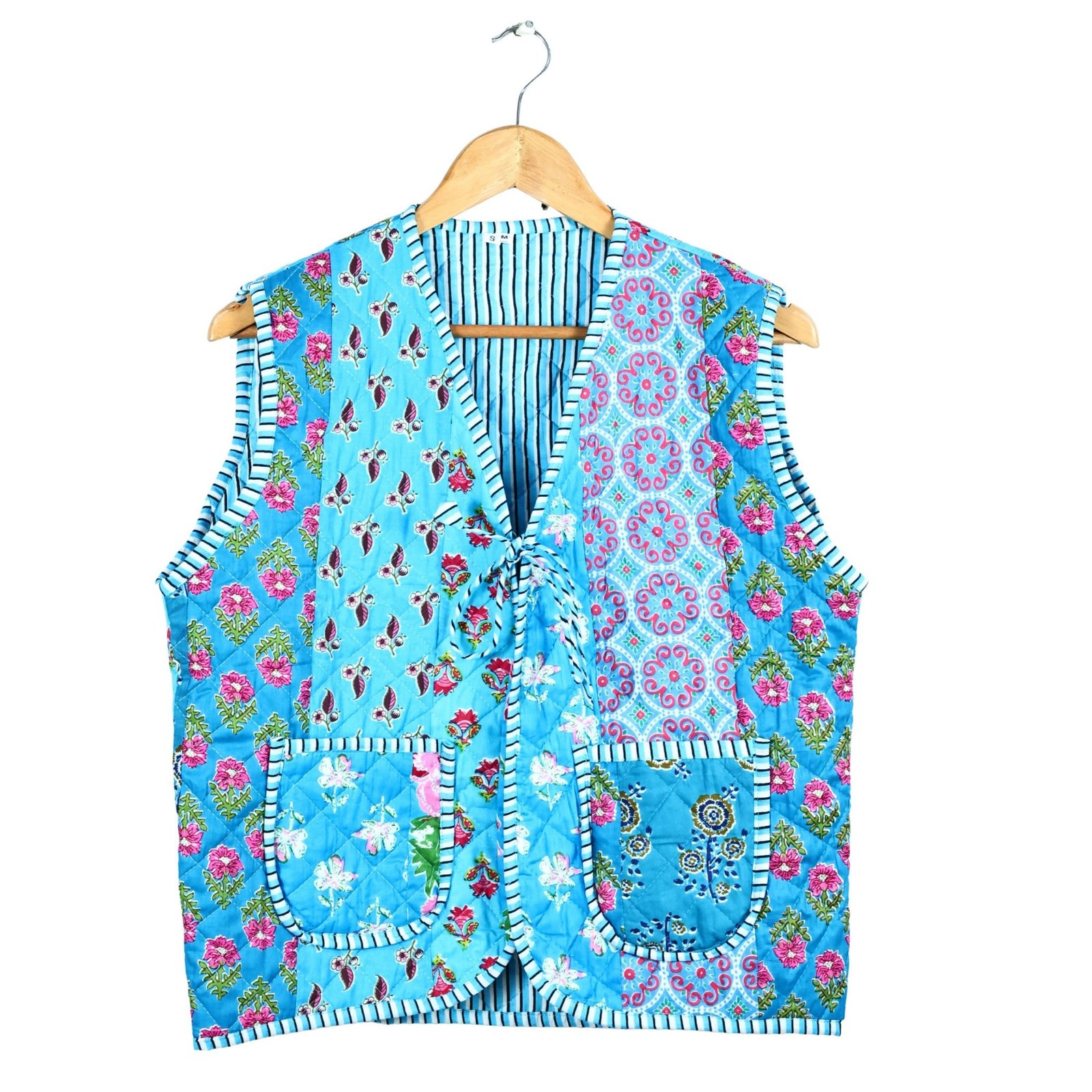 Signature Patchwork Style Cotton Quilted Jacket For Outgoing - Image 2
