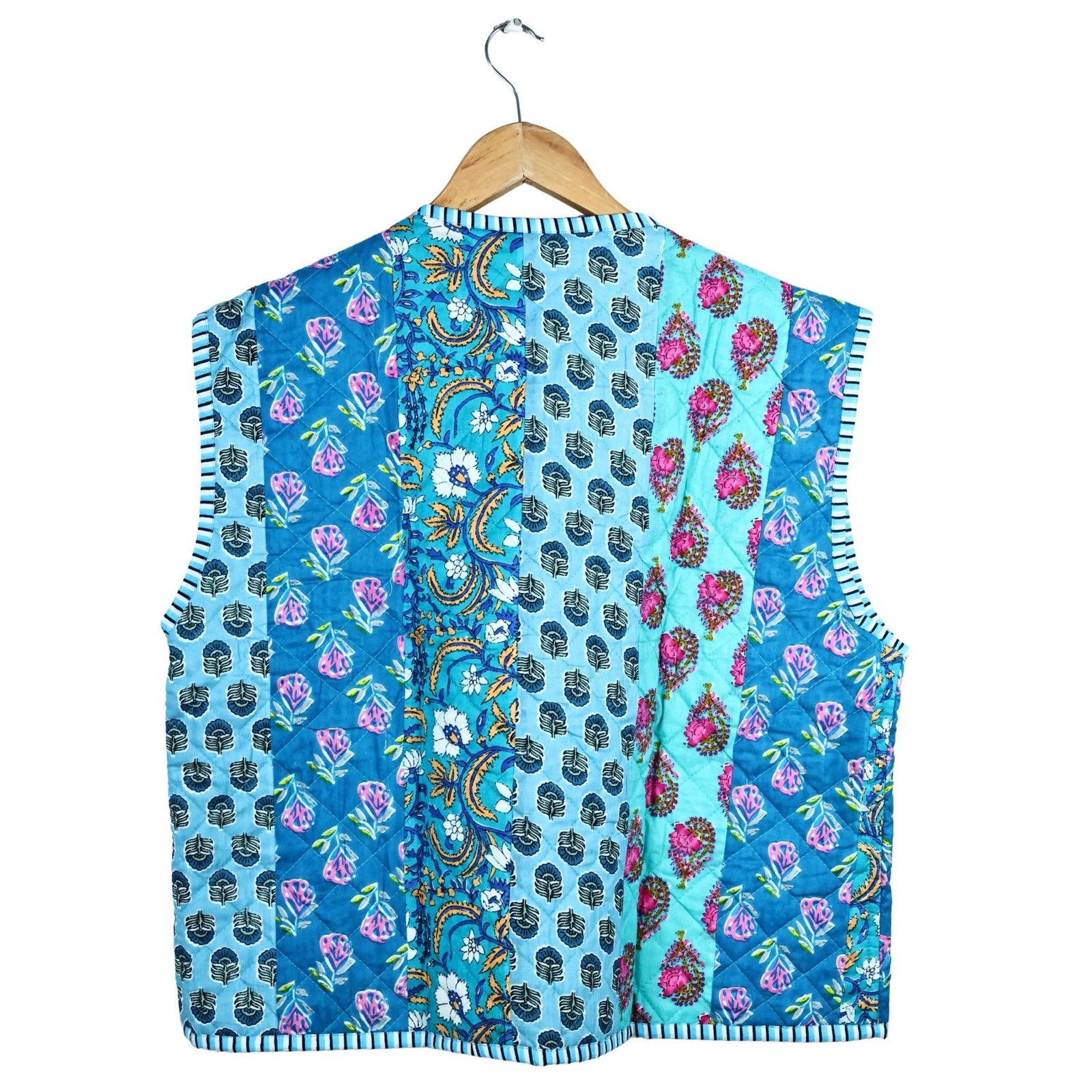 Evergreen Patchwork Style Cotton Quilted Jacket For Outgoing - Image 4