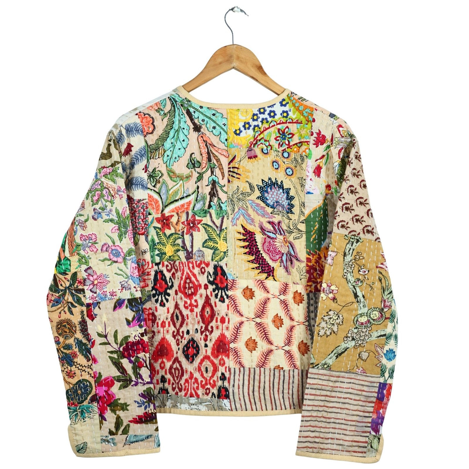 Dream Patch Style Cotton Quilted Jacket In Multicolor - Image 3