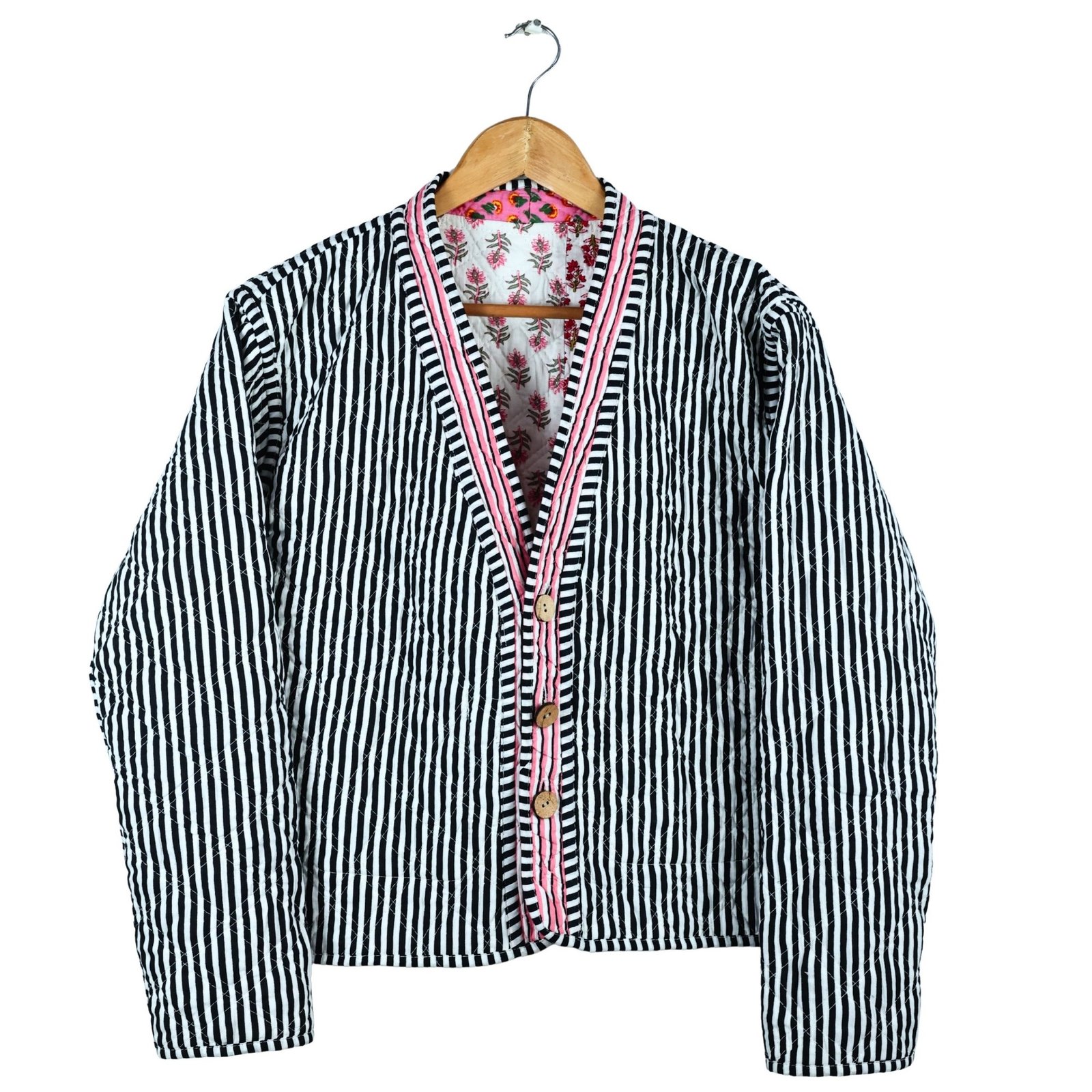 Sophisticated Patchwork Style Cotton Quilted Jacket In Multicolor - Image 5