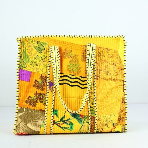 Patchwork Heritage Screen Printed Cotton Tote Bag